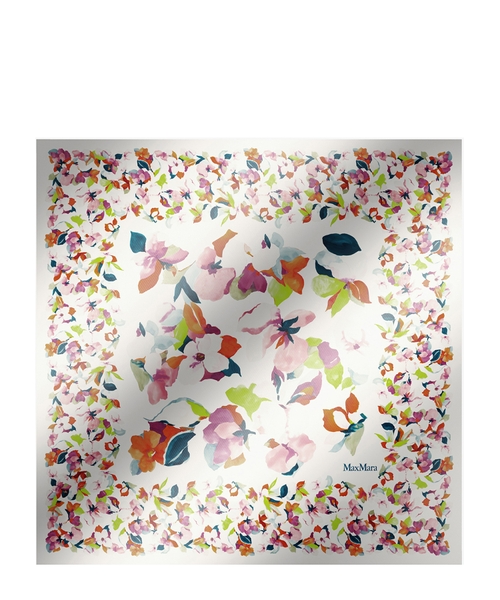 Floral-print scarf