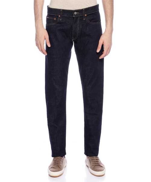 Düz biçimli denim şalvar