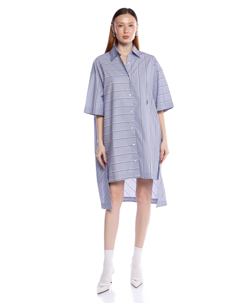 Платье рубашка в полоску