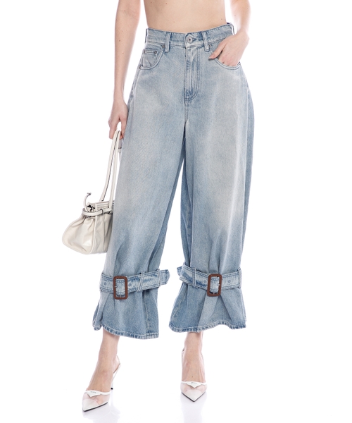 Trilayer wide leg jeans | Emporium