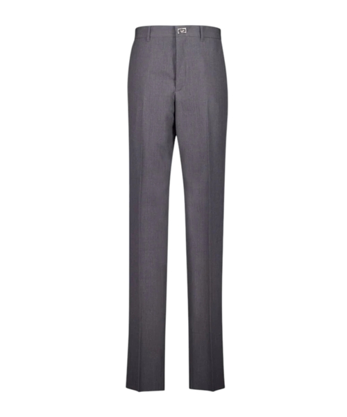 Slim-fit wool pants