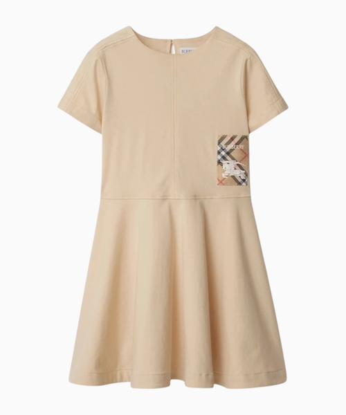 Check Label Cotton Dress