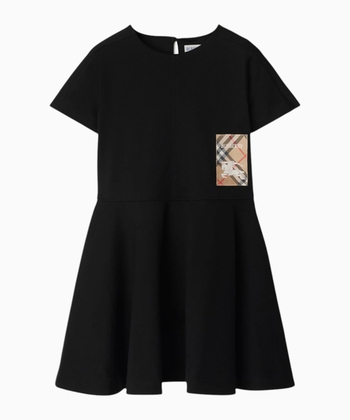 Check label cotton dress