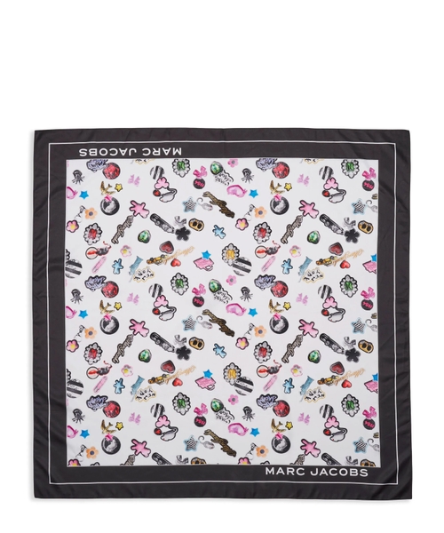 [MARC JACOBS] STICKER PRINT SCARF / 追跡可 Sticker-print scarf | Emporium