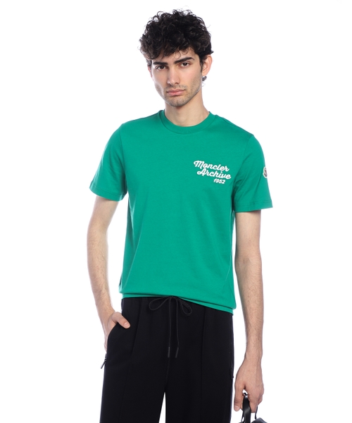 Loqo naxışlı pambıq t-shirt