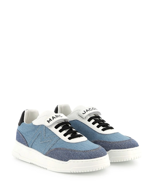 Velcro denim sneakers