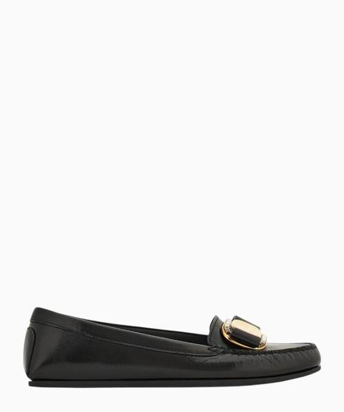 Crystal embellished driver loafer