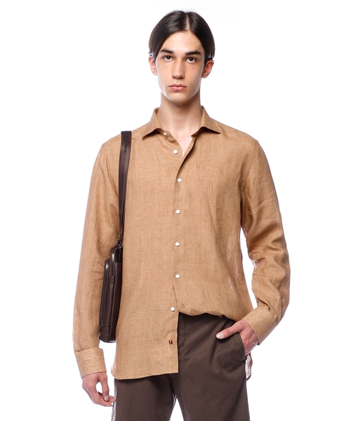 Long sleeve shirt with classic collar