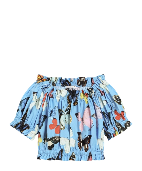 Топ с принтом бабочки