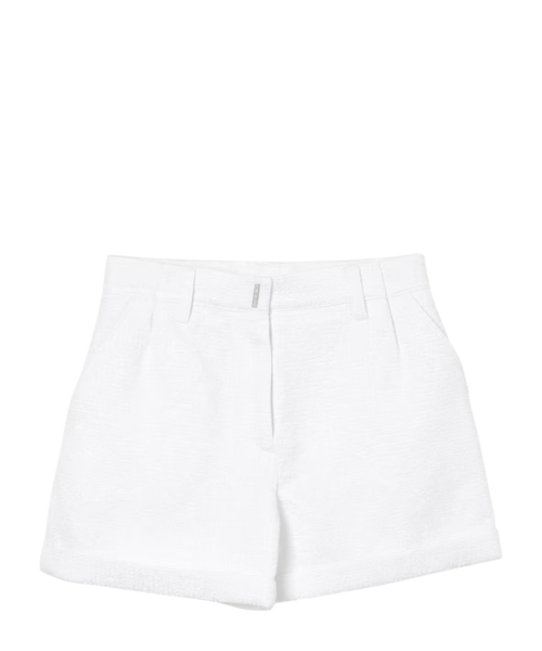 Denim shorts with logo