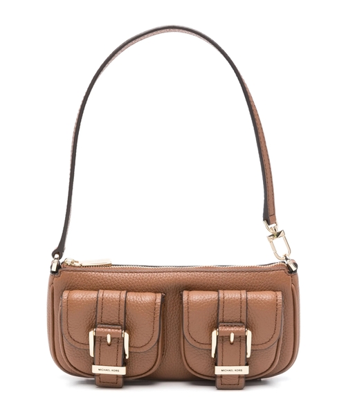 Zoe Small pebbled leather pochette