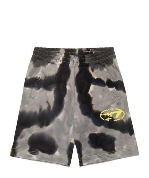 Tie-dye printli şort