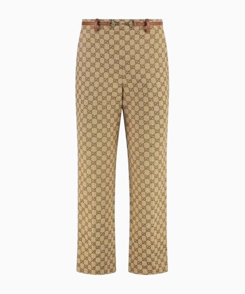 GG canvas pants with Horsebit