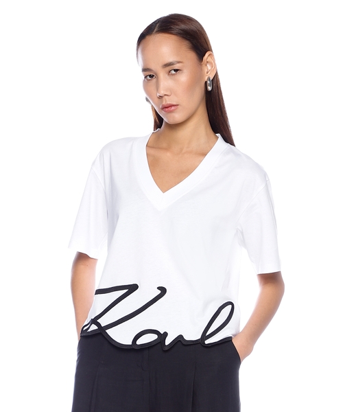 Футболка с подолом Karl Signature