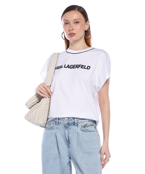 T-shirt with logo embroidery
