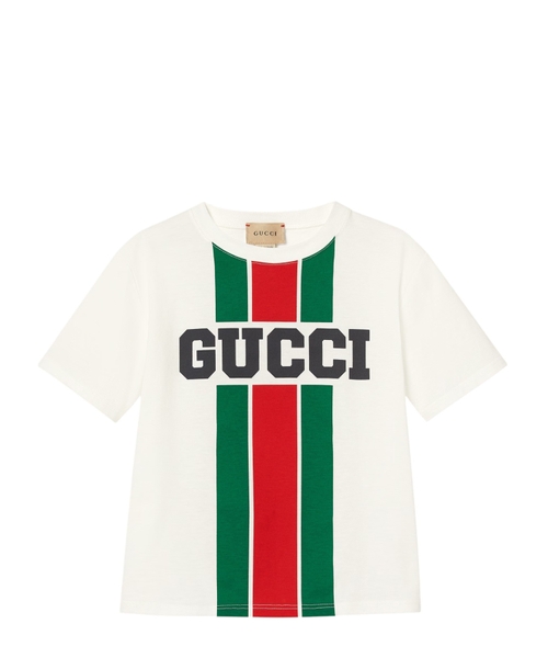 Хлопковая футболка с принтом логотипа