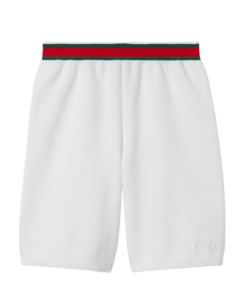 Loqo naxışlı pambıq şort