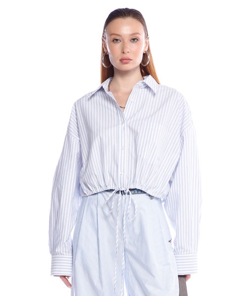 Shirt with striped pattern