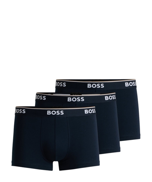 Комплект из трех боксеров из хлопка с логотипами