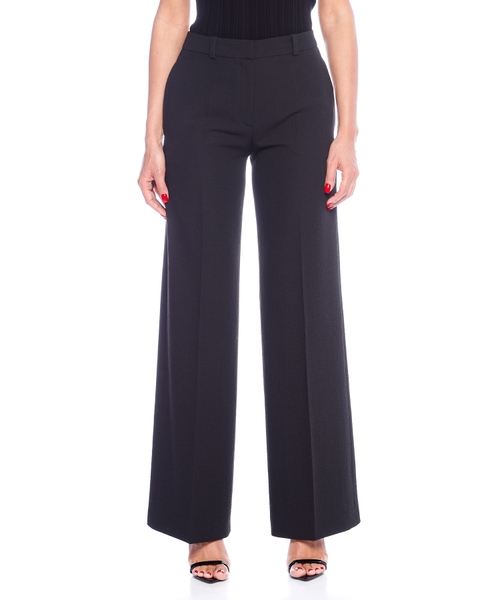 Regular-fit trousers in stretch seersucker
