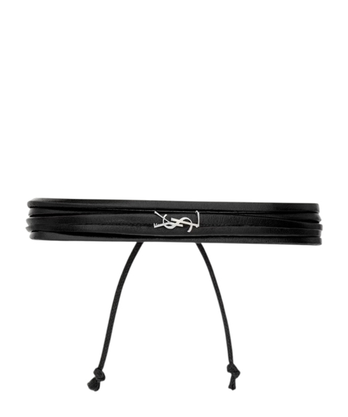 Cassandre multi-strand bracelet in leather