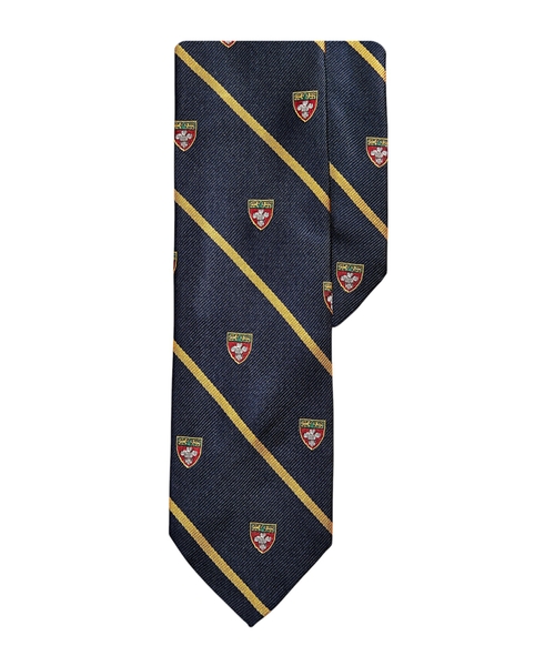 Клубный шелковый галстук в полоску