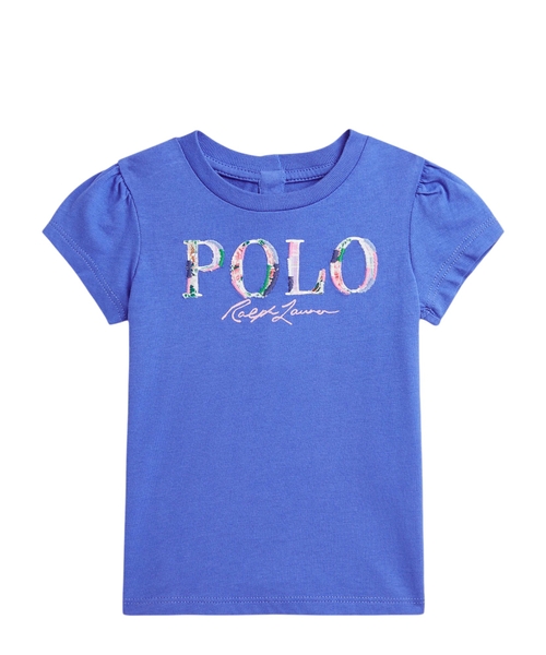 Футболка из хлопка с цветочным логотипом