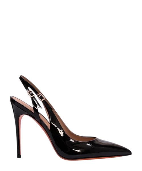 Audrey patent leather slingbacks