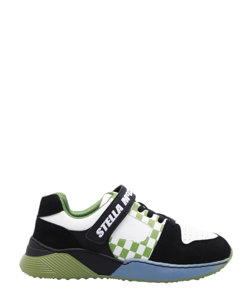 Moniker Tape Lace-Up Sneakers