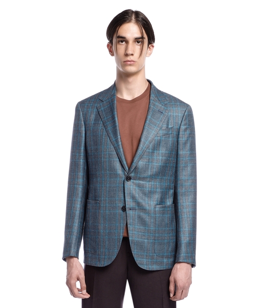 Kaşmir, kətan və ipək qarışımlı pencək