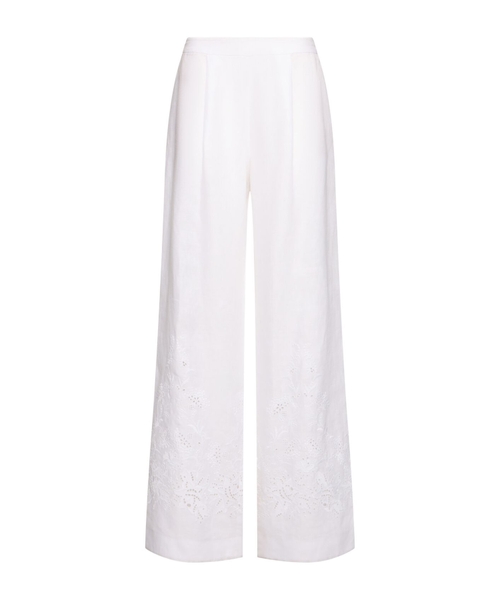 Linen wide pants