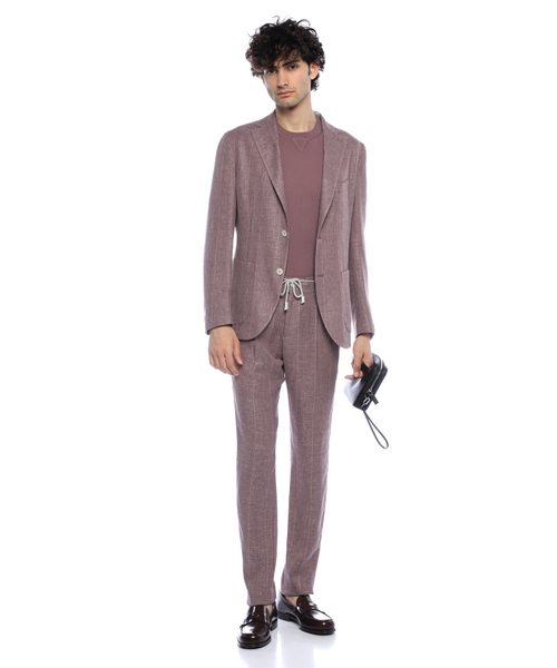 Linen wool blend suit