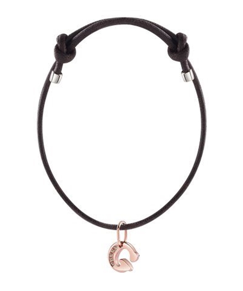 My First bracelet with letter charm and diamonds -G-