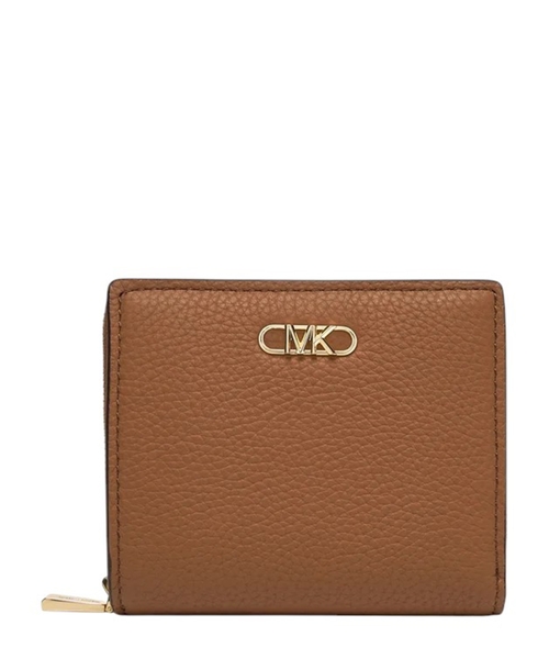 Кожаный кошелек с деталью логотипа