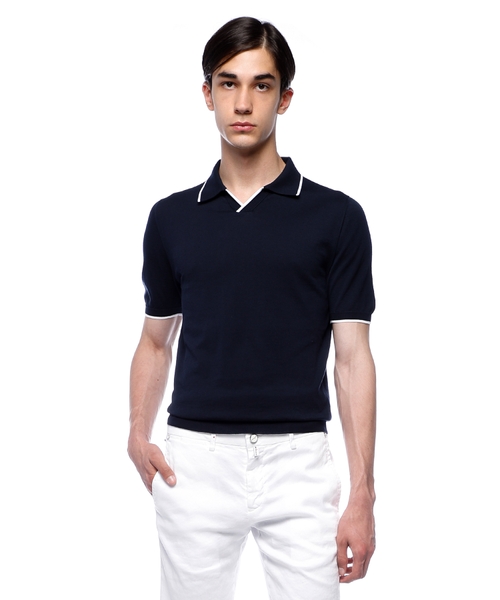 Хлопковое трикотажное поло