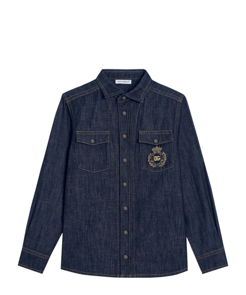 Denim shirt with DG logo