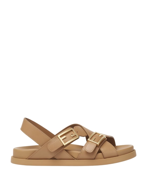 Кожаные сандалии