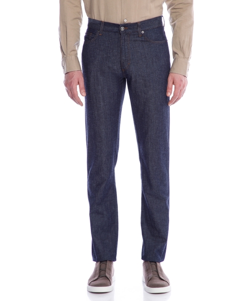 Cotton and Linen Roccia Jeans