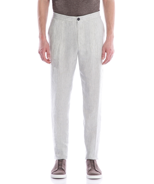 Льняные классические брюки