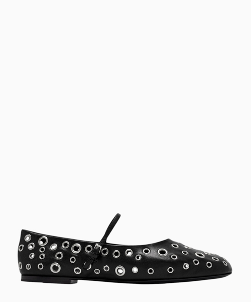 Eyelet Mary Jane ballet flats