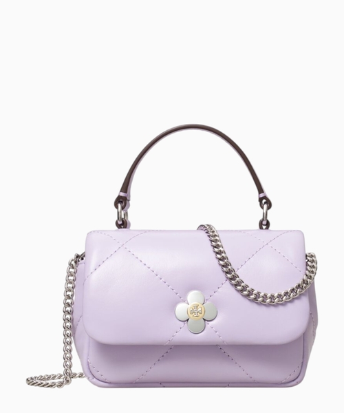 Mini Kira Diamond Quilt Clover Chain Wallet bag