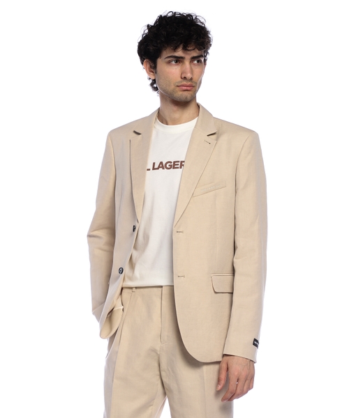 Linen and cotton blazer