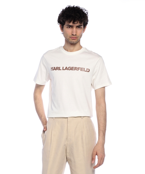 Loqo printli pambıq T-shirt