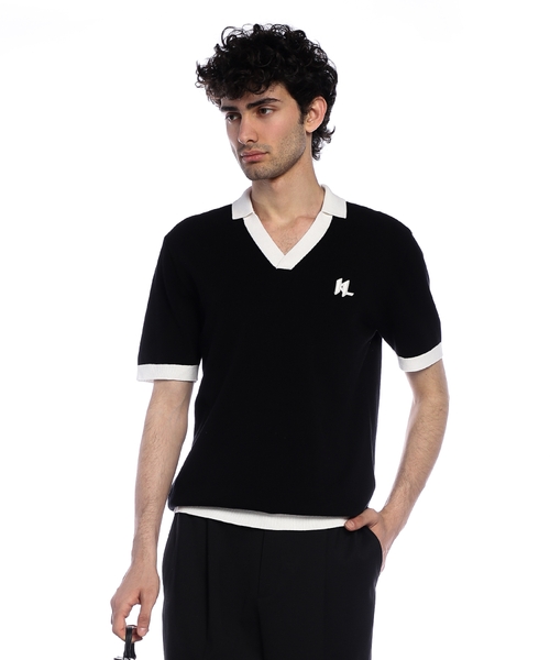 Kl Monogram трикотажное поло