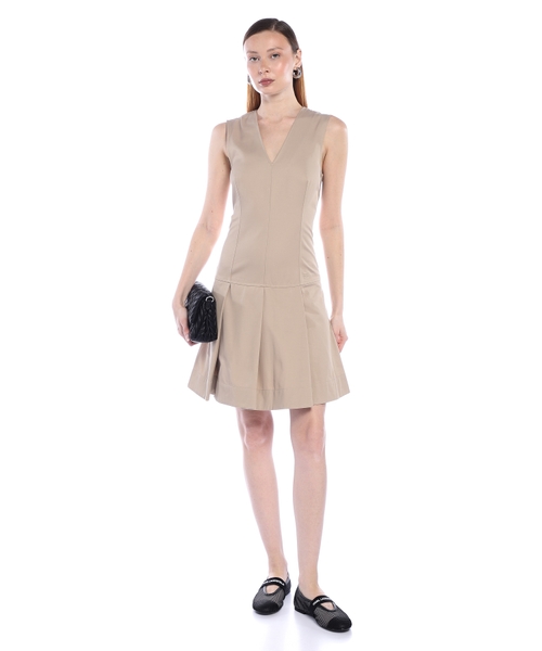 Плиссированное мини-платье