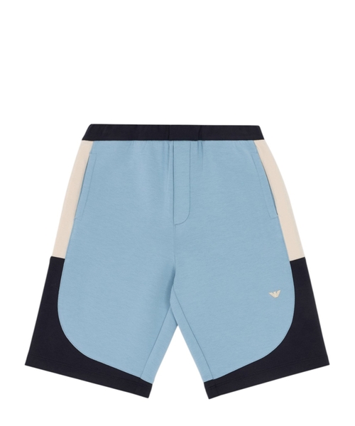 Elastic shorts with logo