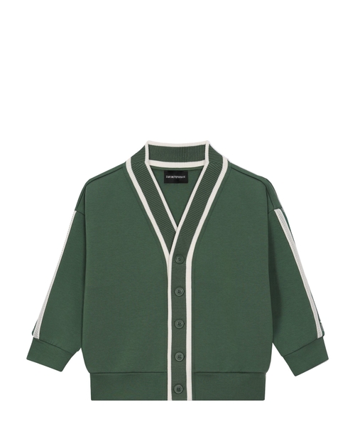 Сardigan with contrasting stripe