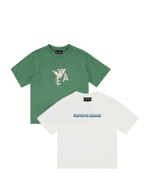 Set of two T-shirts with logo print