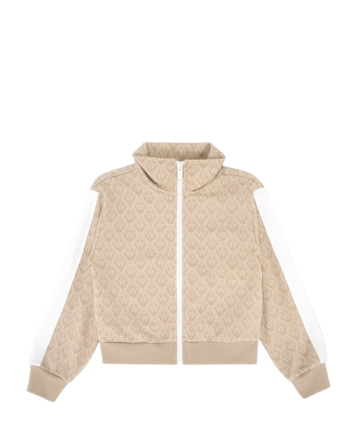 Jacquard jersey sweatshirt with a pattern