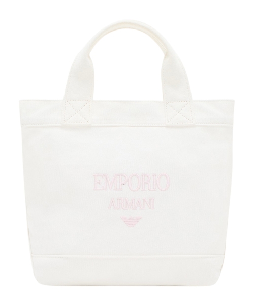 Loqo naxışlı kanva şopper çanta